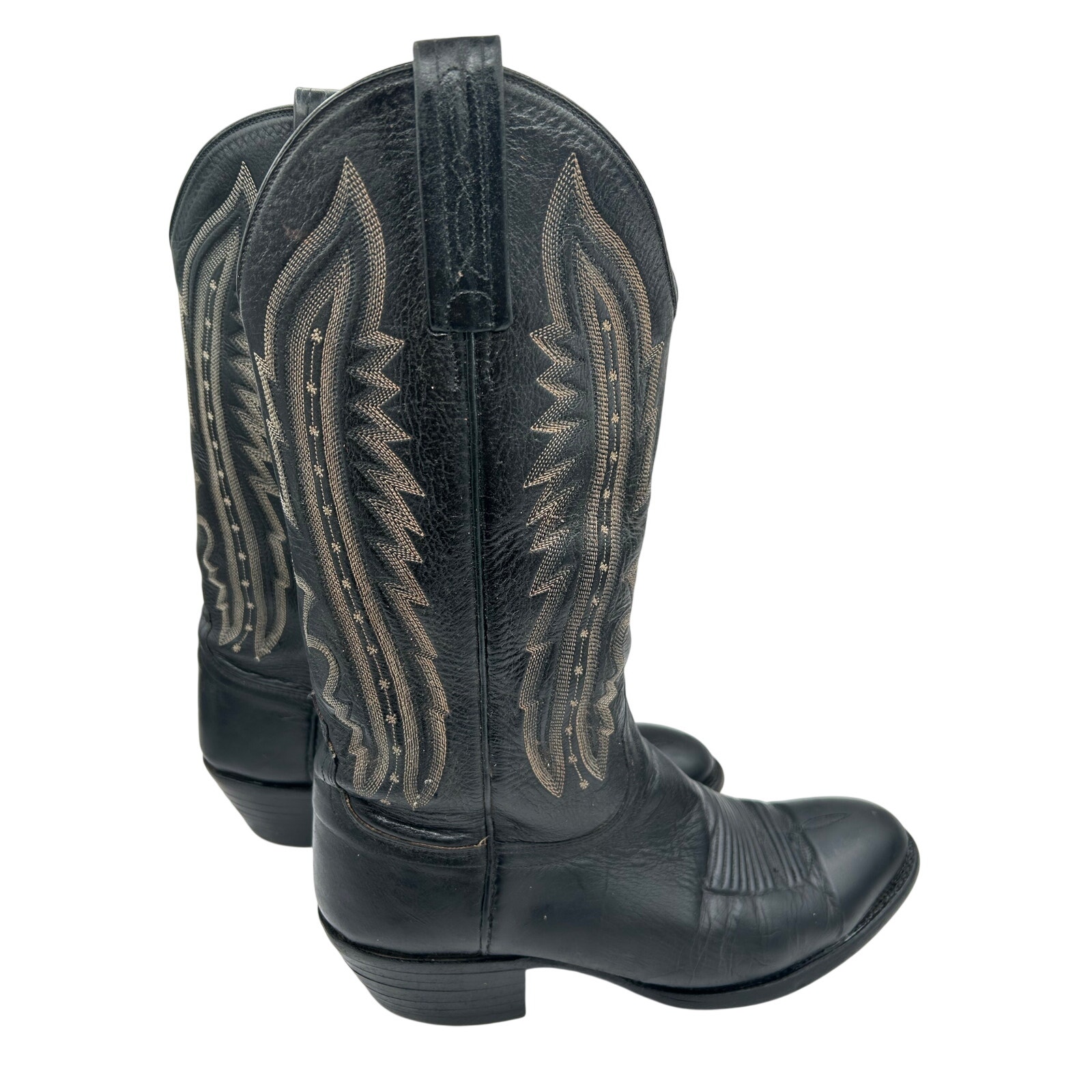 Lucchese 2000 Western Boots Leather Round Toe Sz9.5 — image 7 of 8